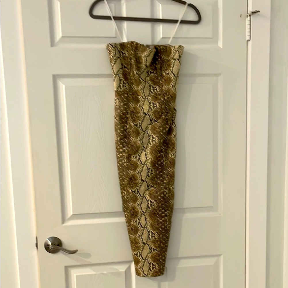Snakeskin print Katie may dress